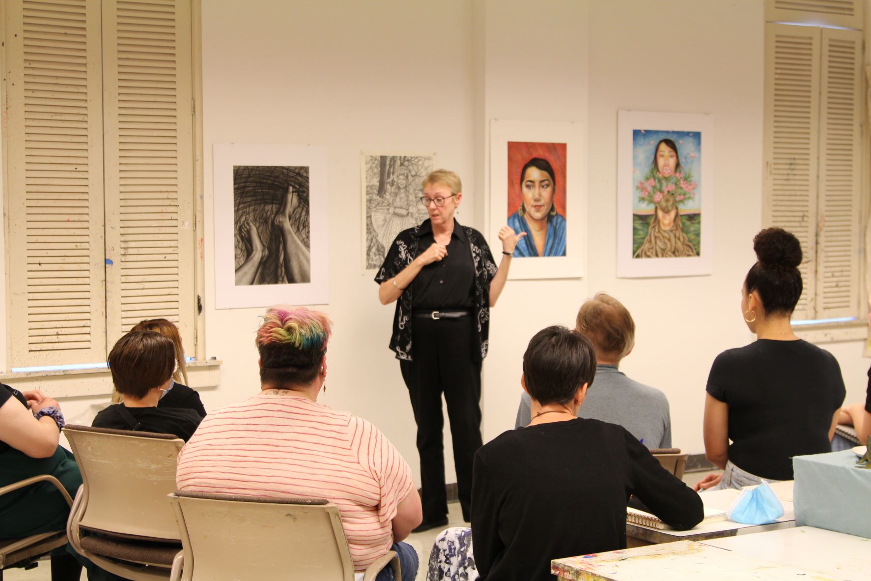 Critique with OSU students