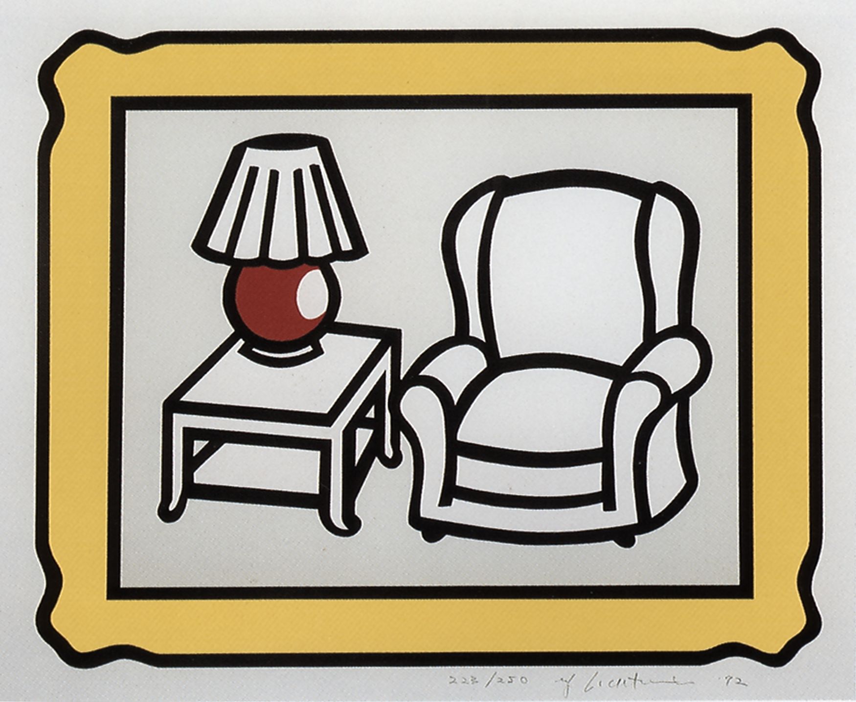 Study for Red Lamp by Roy Lichtenstein