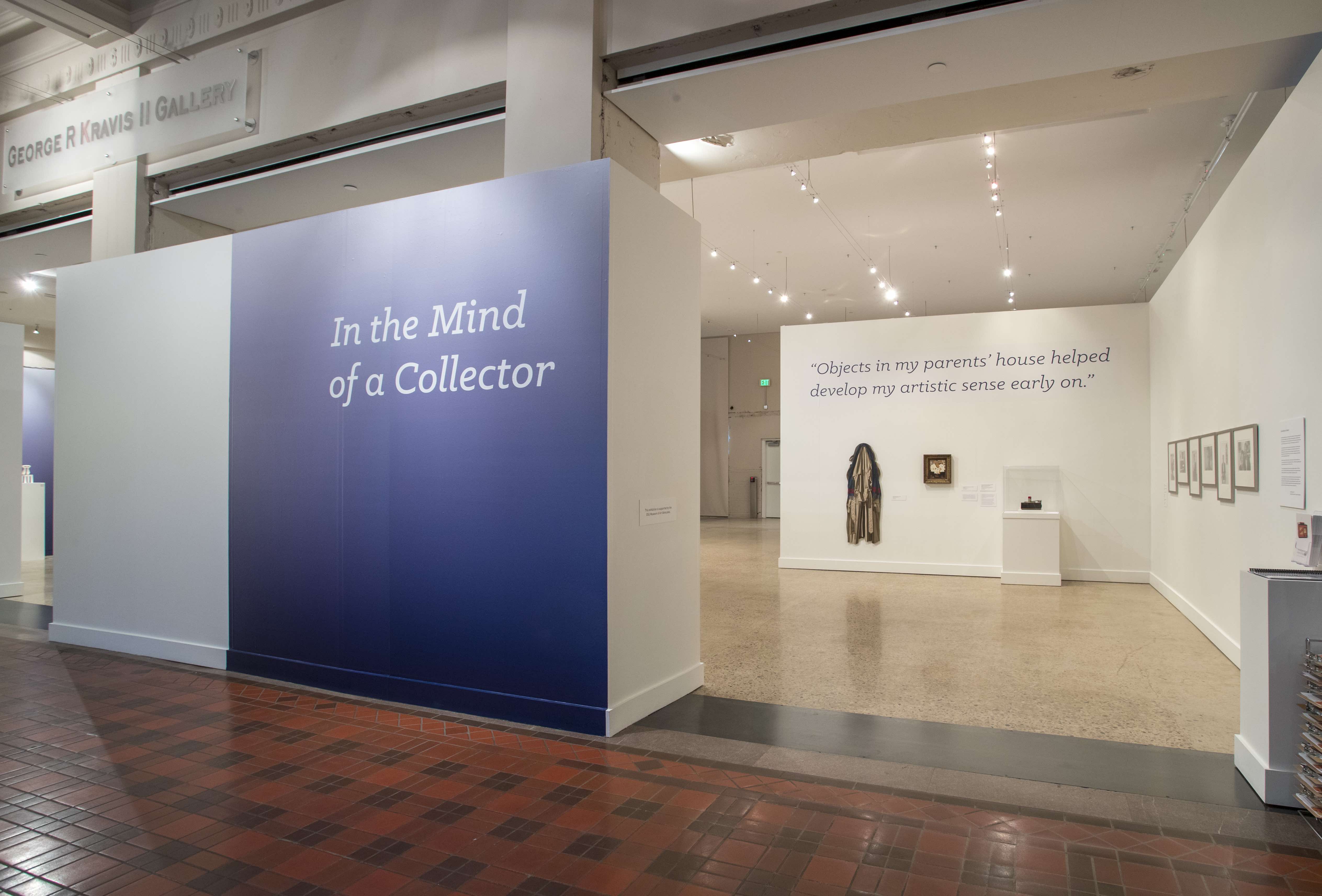 A picture of the In the Mind of a Collector installlation.