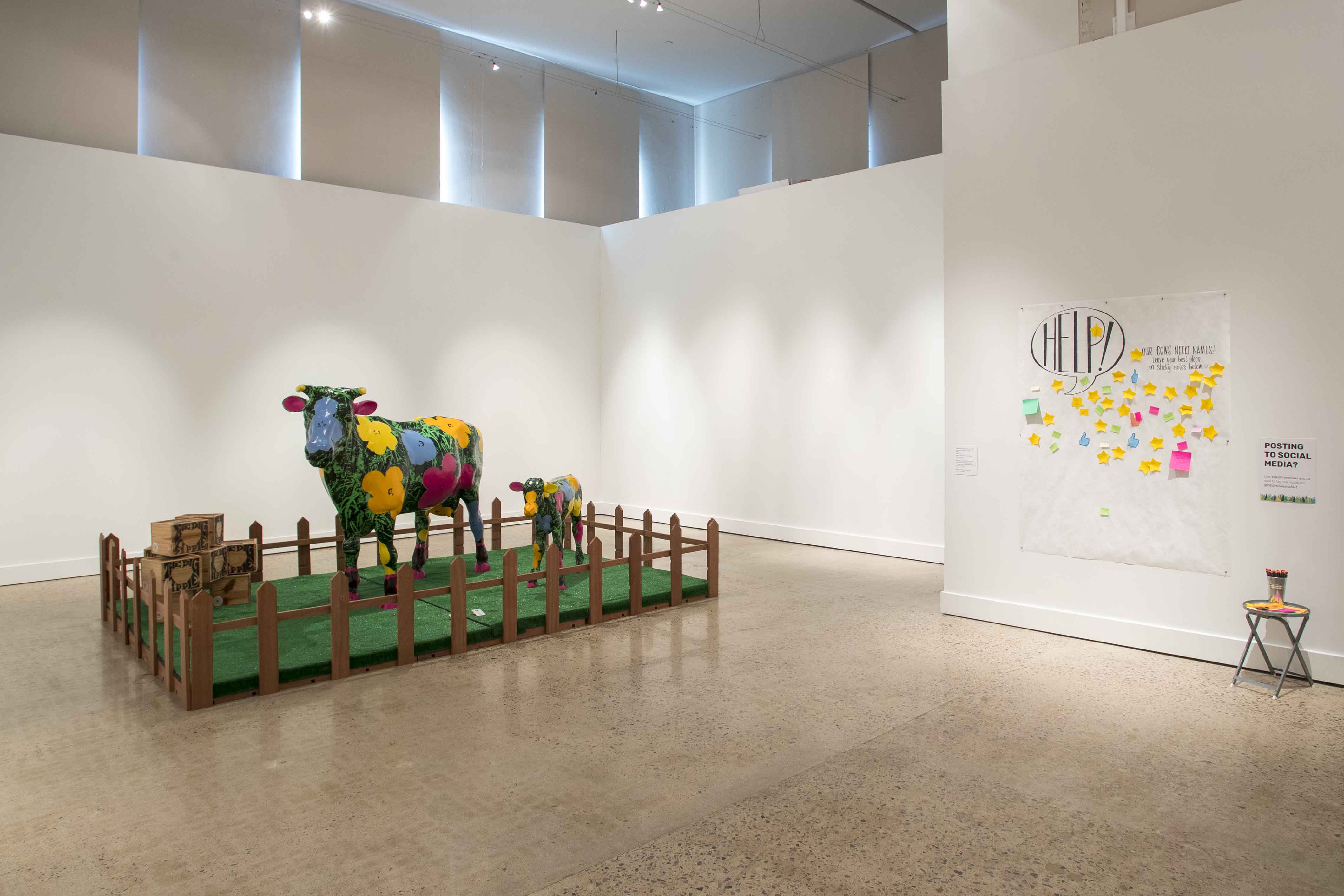 Red/Green/Cow Installation Red/Green/Cow Installation