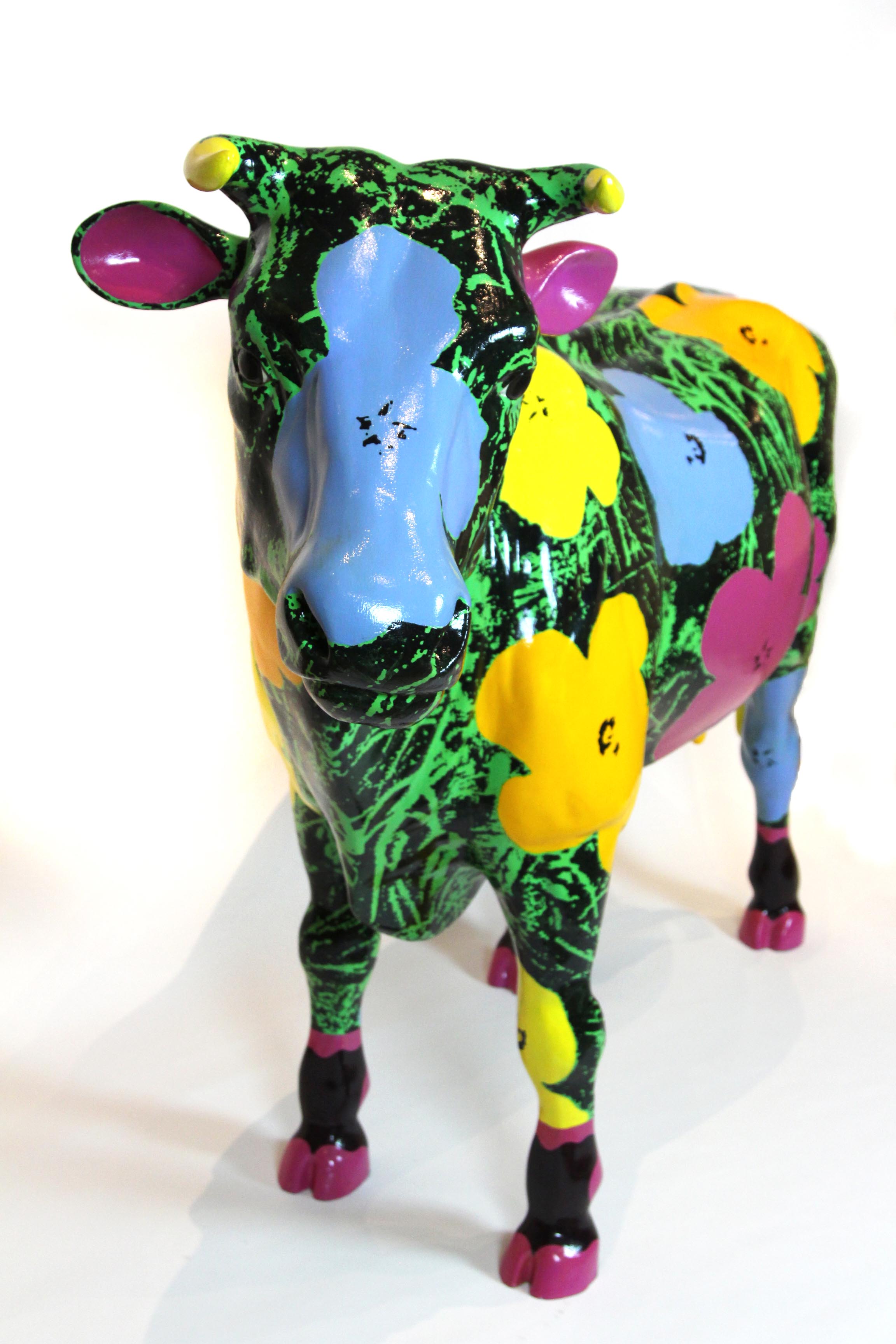 Jared Joslin, 'Warhol Flower' Cow and Calf Jared Joslin, 'Warhol Flower' Cow and Calf