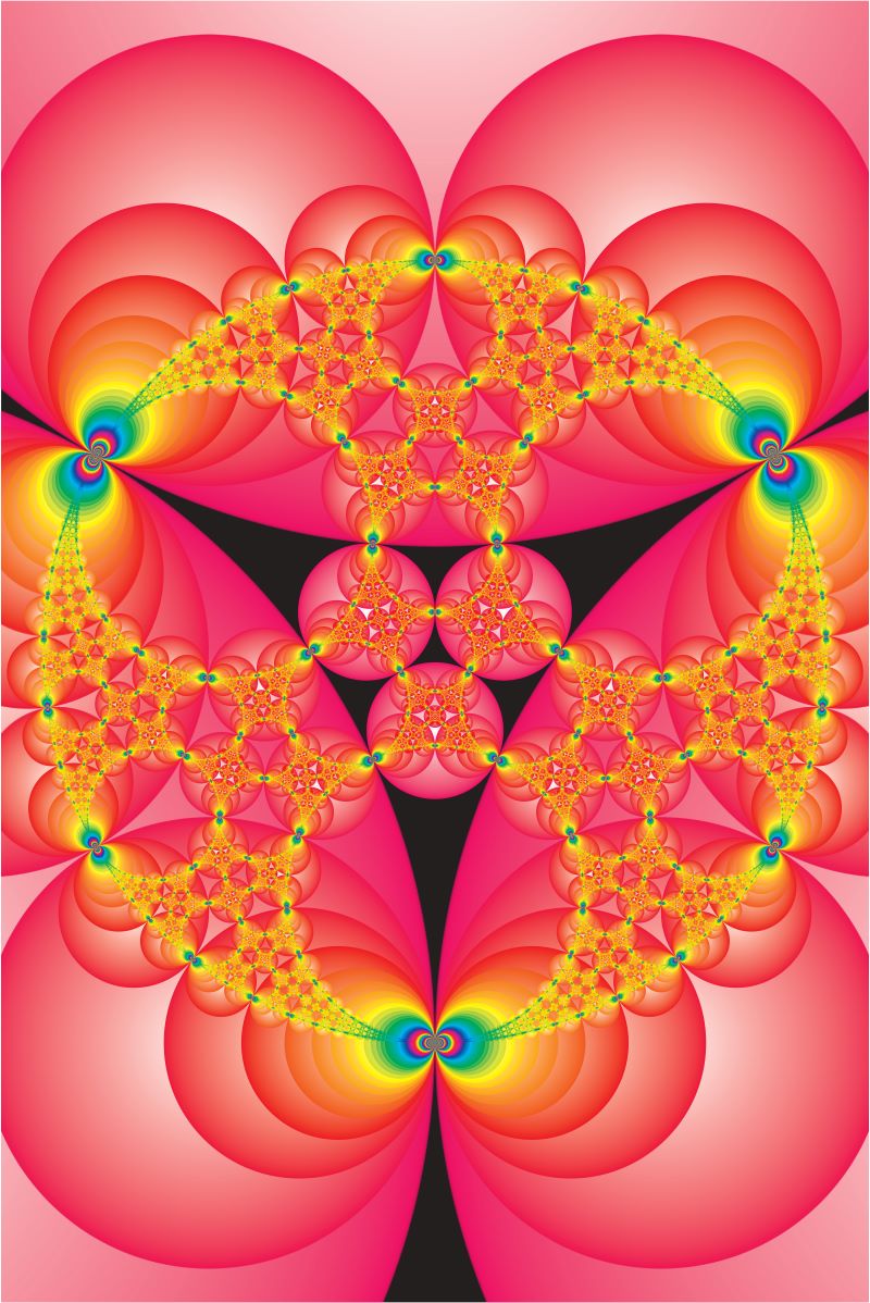 Pink geometric artwork Pink geometric artwork